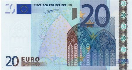 Купюра 20 Евро образца 2002 года