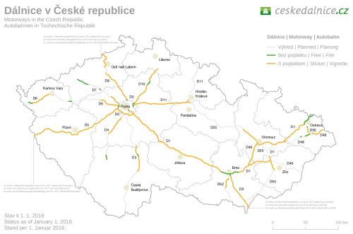Платные дороги Чехии