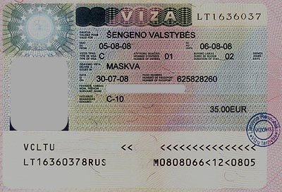 Расшифровка цели выдачи визы Литовским консульством