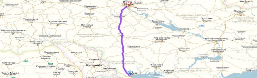 Автодорога Киев - Одесса